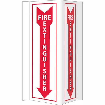 National Marker Co NMC Fire Visi Sign - Fire Extinguisher VS42W